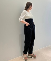 【emmi atelier】ハイウエストフロントタックパンツ