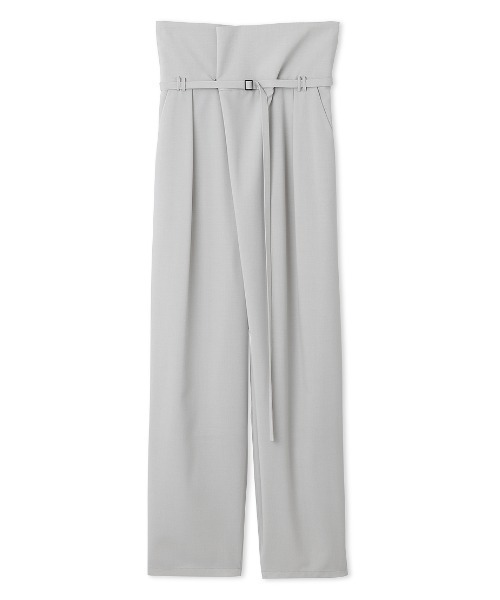 emmi（エミ）の「【emmi atelier】ハイウエストフロントタックパンツ（その他パンツ・レディース・ブラック/ライトグレー・1/0）」の4枚目の写真