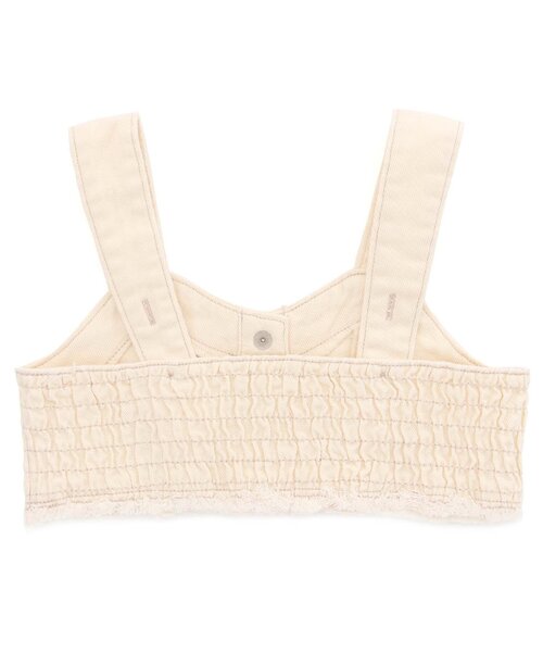 BREEZE(ブリーズ)の「フリンジビスチェ(ベスト・キッズ・オフホワイト/ブルー・90/120/100/110/80/140/130)」の4枚目の写真