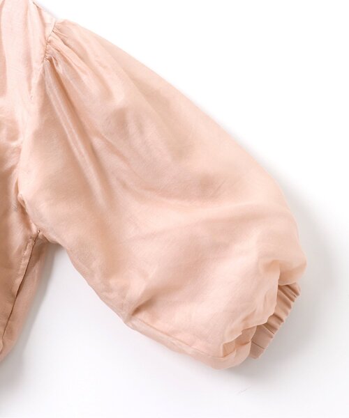 apres les cours（アプレレクール）の「シアーギャザーブルゾン（ブルゾン・キッズ・ミント/サーモンピンク・120/140/130/90/110/100/80）」の8枚目の写真