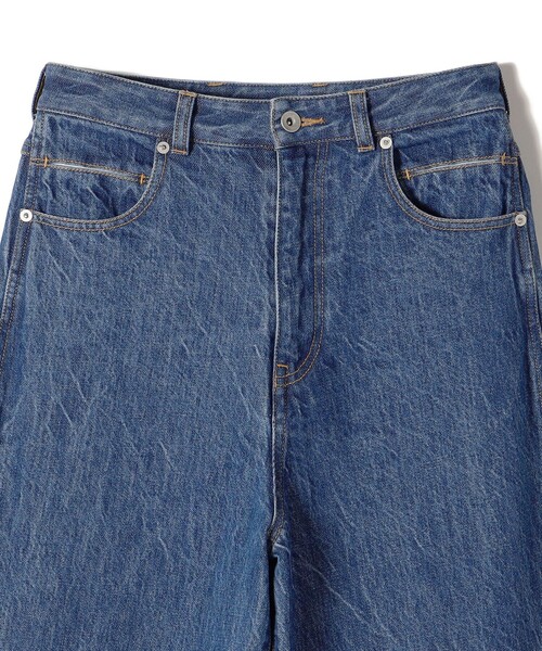 SHIPS（シップス）の「〈洗濯機可能〉カーブ デニム パンツ navy◆（デニムパンツ・レディース・ネイビー・36/38/40）」の3枚目の写真