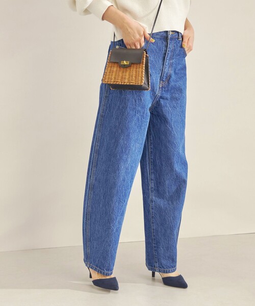 SHIPS（シップス）の「〈洗濯機可能〉カーブ デニム パンツ navy◆（デニムパンツ・レディース・ネイビー・36/38/40）」の12枚目の写真