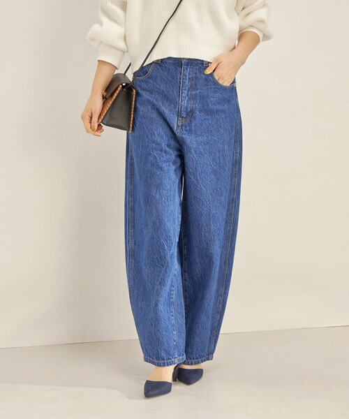 SHIPS（シップス）の「〈洗濯機可能〉カーブ デニム パンツ navy◆（デニムパンツ・レディース・ネイビー・36/38/40）」の13枚目の写真