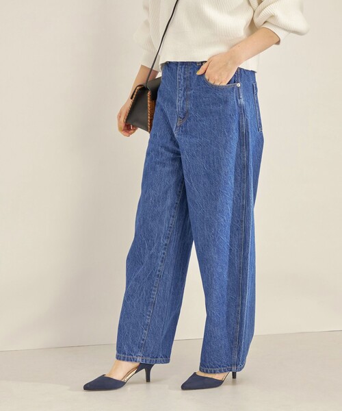 SHIPS（シップス）の「〈洗濯機可能〉カーブ デニム パンツ navy◆（デニムパンツ・レディース・ネイビー・36/38/40）」の14枚目の写真