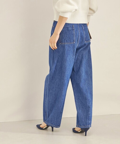 SHIPS（シップス）の「〈洗濯機可能〉カーブ デニム パンツ navy◆（デニムパンツ・レディース・ネイビー・36/38/40）」の16枚目の写真