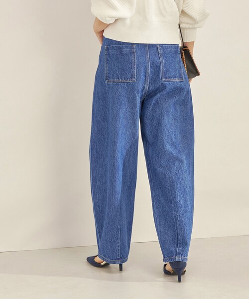 SHIPS（シップス）の「〈洗濯機可能〉カーブ デニム パンツ navy◆（デニムパンツ・レディース・ネイビー・36/38/40）」の17枚目の写真