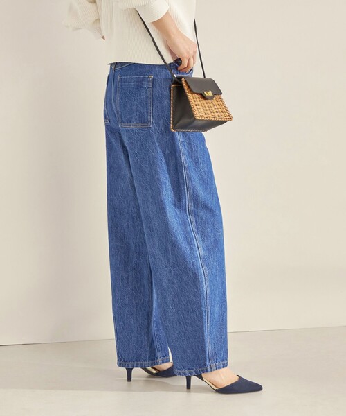 SHIPS（シップス）の「〈洗濯機可能〉カーブ デニム パンツ navy◆（デニムパンツ・レディース・ネイビー・36/38/40）」の19枚目の写真