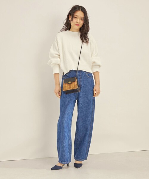 SHIPS（シップス）の「〈洗濯機可能〉カーブ デニム パンツ navy◆（デニムパンツ・レディース・ネイビー・36/38/40）」の21枚目の写真