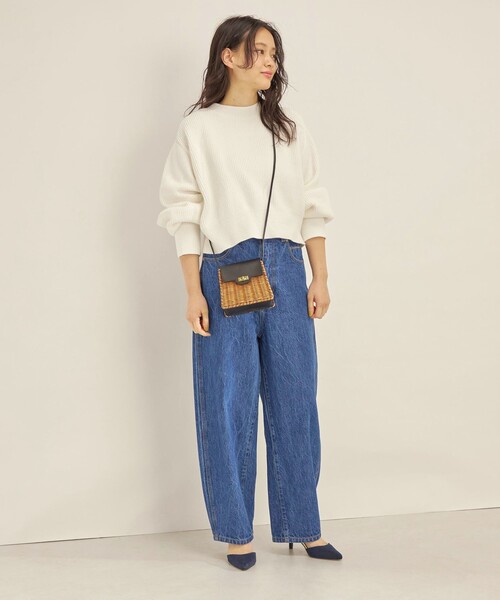 SHIPS（シップス）の「〈洗濯機可能〉カーブ デニム パンツ navy◆（デニムパンツ・レディース・ネイビー・36/38/40）」の22枚目の写真