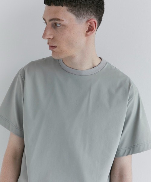 CITY TOKYO（シティトウキョウ）の「ATHLETEショートスリーブストレッチTEE（Tシャツ/カットソー・メンズ・グレー/ブラック・1/2）」の2枚目の写真