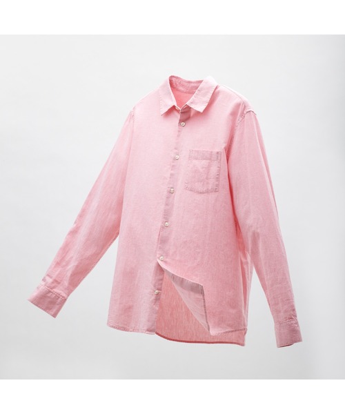 GAP（ギャップ）の「リネンコットンシャツ（シャツ/ブラウス・メンズ・ピンク/ベージュ/ネイビー/ブラック/ライトブルー/ホワイト/チェック/その他/ターコイズブルー・S/M/L/XL/XS）」の13枚目の写真