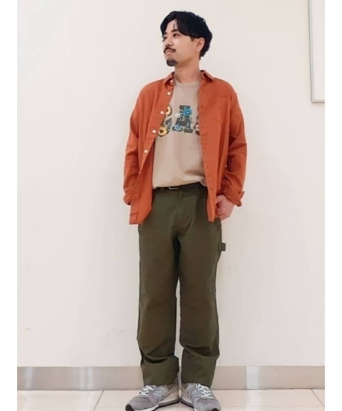 GAP（ギャップ）の「リネンコットンシャツ（シャツ/ブラウス・メンズ・ピンク/ベージュ/ネイビー/ブラック/ライトブルー/ホワイト/チェック/その他/ターコイズブルー・S/M/L/XL/XS）」の14枚目の写真