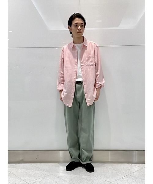 GAP（ギャップ）の「リネンコットンシャツ（シャツ/ブラウス・メンズ・ピンク/ベージュ/ネイビー/ブラック/ライトブルー/ホワイト/チェック/その他/ターコイズブルー・S/M/L/XL/XS）」の18枚目の写真