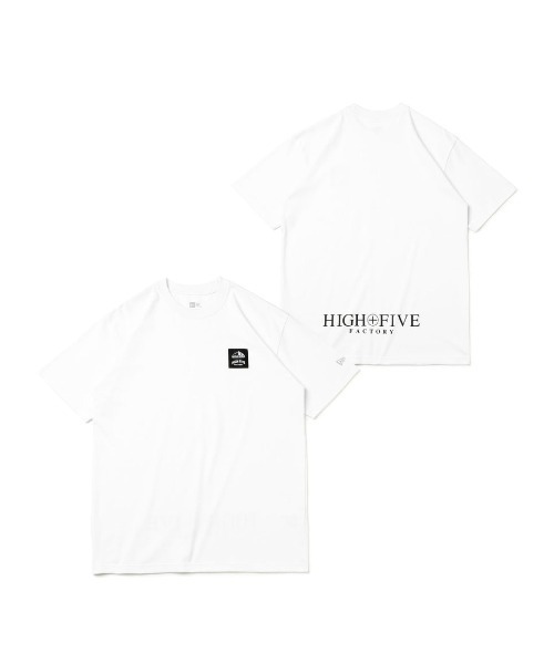 NEW ERA(ニューエラ)の「NEW ERA/ニューエラ×HIGH FIVE FACTORYコラボモデル ワンポイントTシャツ クルーネックTシャツ/吸汗速乾 13526838/13526839(Tシャツ/カットソー・メンズ・ホワイト/ブラック・L/XL/XXL/M)」の2枚目の写真