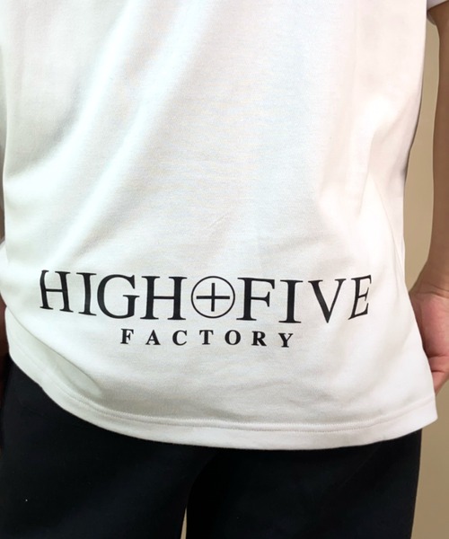 NEW ERA(ニューエラ)の「NEW ERA/ニューエラ×HIGH FIVE FACTORYコラボモデル ワンポイントTシャツ クルーネックTシャツ/吸汗速乾 13526838/13526839(Tシャツ/カットソー・メンズ・ホワイト/ブラック・L/XL/XXL/M)」の6枚目の写真