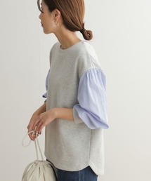 URBAN RESEARCH DOORS | 袖布帛ドッキングプルオーバー(Tシャツ/カットソー)