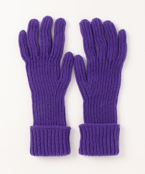 TWEED MILL(ツイードミル)の「TWEEDMILL ロンググローブ(手袋・レディース・グリーン/ライトグレー/パープル・FREE)」の3枚目の写真