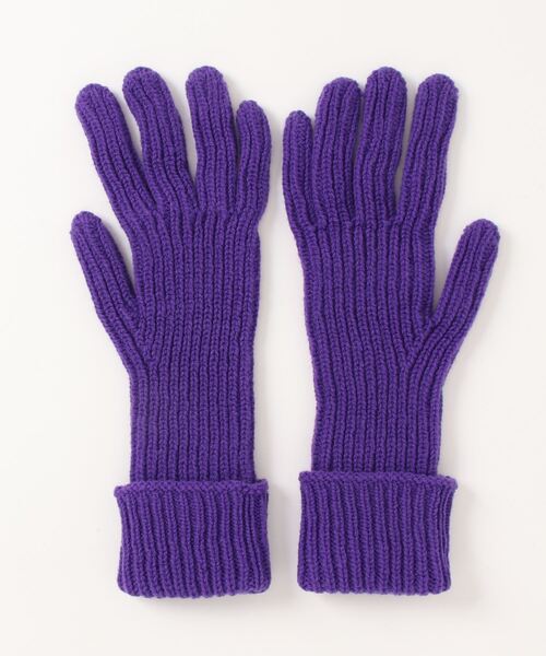 TWEED MILL(ツイードミル)の「TWEEDMILL ロンググローブ(手袋・レディース・グリーン/ライトグレー/パープル・FREE)」の4枚目の写真