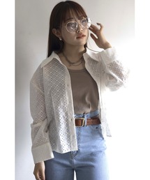 Yucca | レースシャツ(MEKKE 低身長向け)(シャツ/ブラウス)