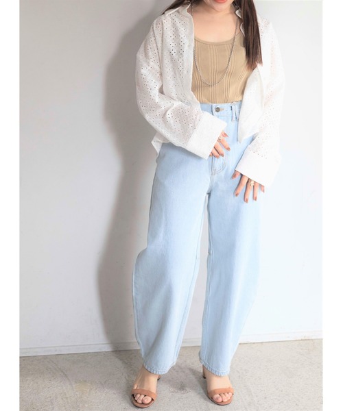 Yucca（ユッカ）の「レースシャツ（MEKKE　低身長向け）（シャツ/ブラウス・レディース・ホワイト・FREE）」の9枚目の写真