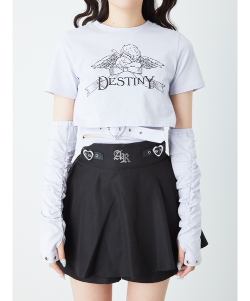 Ank Rouge(アンクルージュ)の「天使プリントぐるぐるTE(Tシャツ/カットソー・レディース・ブラック/ホワイト/ブルー・M)」の13枚目の写真