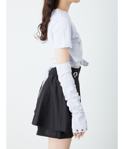 Ank Rouge(アンクルージュ)の「天使プリントぐるぐるTE(Tシャツ/カットソー・レディース・ブラック/ホワイト/ブルー・M)」の10枚目の写真