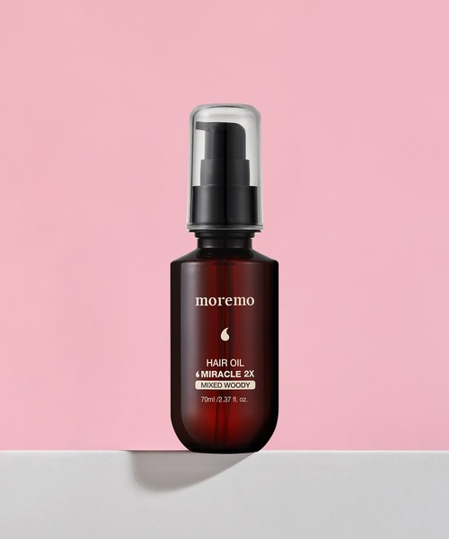 moremo（モレモ）の「【moremo/モレモ】HAIR OIL MIRACLE 2X（70ml）ヘアオイル ハイダメージ専用（ヘアオイル/ヘアミルク・レディース・ノーマル/ミクストウッディ/キンモクセイ・FREE）」の3枚目の写真