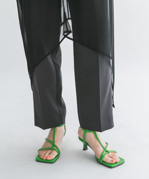 KBF（ケイビーエフ）の「ストラップミュール（サンダル・レディース・ブラック/オレンジ/グリーン・37/38/36）」の3枚目の写真