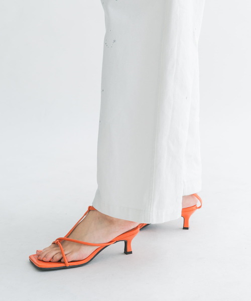 KBF（ケイビーエフ）の「ストラップミュール（サンダル・レディース・ブラック/オレンジ/グリーン・37/38/36）」の10枚目の写真