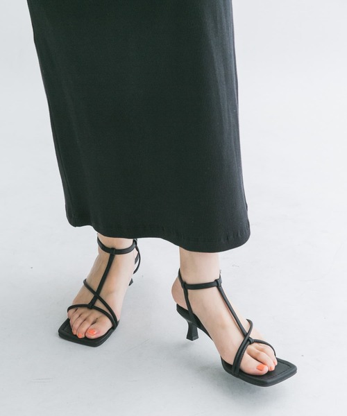 KBF（ケイビーエフ）の「ストラップミュール（サンダル・レディース・ブラック/オレンジ/グリーン・37/38/36）」の5枚目の写真