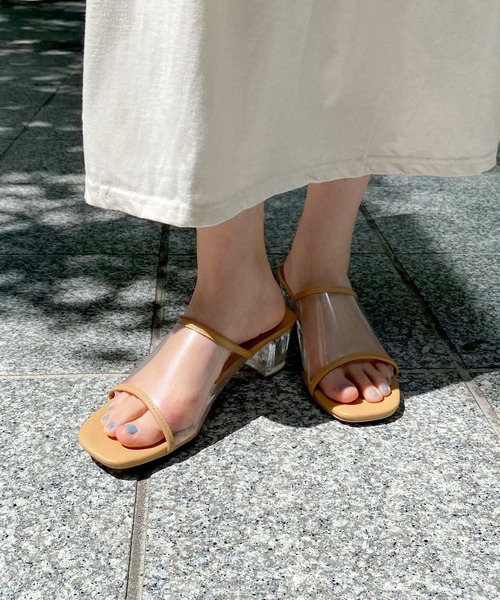 パイピングクリアサンダル（サンダル）｜Isn't She?（イズントシー）