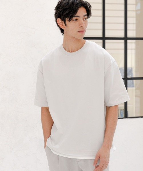 GLOBAL WORK(グローバルワーク)の「シャーベッTEEレイヤード/163741(Tシャツ/カットソー・メンズ・ブルー系その他7/グリーン/チャコールグレー/ライトグレー/ライトブルー/ライトベージュ/ブラック・LARGE/X-LARGE/SMALL/MEDIUM)」の4枚目の写真