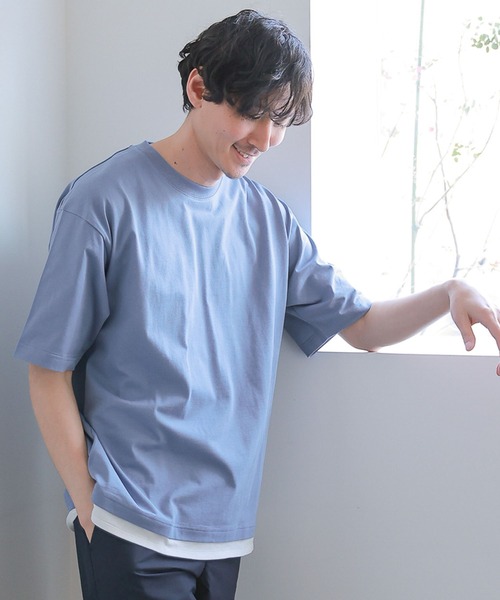 GLOBAL WORK(グローバルワーク)の「シャーベッTEEレイヤード/163741(Tシャツ/カットソー・メンズ・ブルー系その他7/グリーン/チャコールグレー/ライトグレー/ライトブルー/ライトベージュ/ブラック・LARGE/X-LARGE/SMALL/MEDIUM)」の6枚目の写真