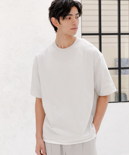 GLOBAL WORK(グローバルワーク)の「シャーベッTEEレイヤード/163741(Tシャツ/カットソー・メンズ・ブルー系その他7/グリーン/チャコールグレー/ライトグレー/ライトブルー/ライトベージュ/ブラック・LARGE/X-LARGE/SMALL/MEDIUM)」の16枚目の写真