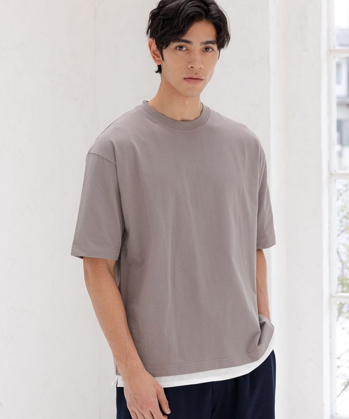 GLOBAL WORK(グローバルワーク)の「シャーベッTEEレイヤード/163741(Tシャツ/カットソー・メンズ・ブルー系その他7/グリーン/チャコールグレー/ライトグレー/ライトブルー/ライトベージュ/ブラック・LARGE/X-LARGE/SMALL/MEDIUM)」の19枚目の写真