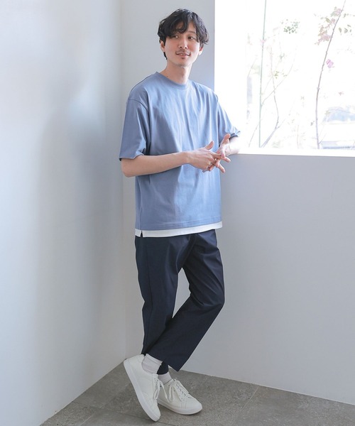 GLOBAL WORK(グローバルワーク)の「シャーベッTEEレイヤード/163741(Tシャツ/カットソー・メンズ・ブルー系その他7/グリーン/チャコールグレー/ライトグレー/ライトブルー/ライトベージュ/ブラック・LARGE/X-LARGE/SMALL/MEDIUM)」の20枚目の写真