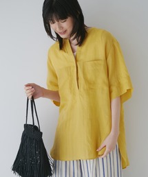human woman | ◆１６０／１ラミー半袖ブラウス(シャツ/ブラウス)