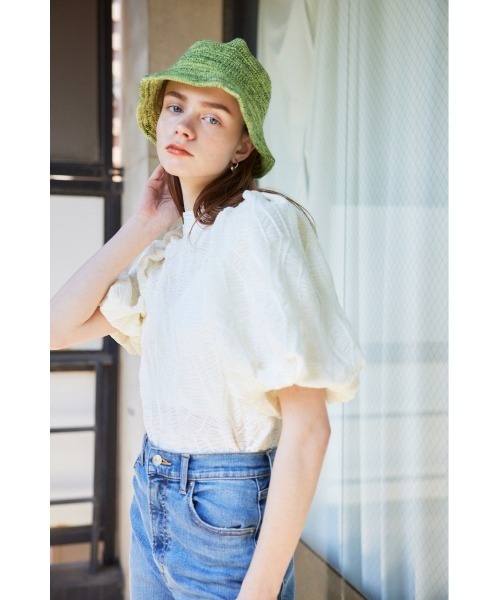 SLY COTTON LACE PUFF SLEEVE トップス ホワイト SLY COTTON LACE PUFF SLEEVE トップス ホワイト - メルカリ