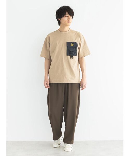 CRAFT STANDARD BOUTIQUE(クラフトスタンダードブティック)の「ポリトロワイドパンツ(その他パンツ・メンズ・ブラウン/カーキ/ブラック・L/M/XL)」の8枚目の写真