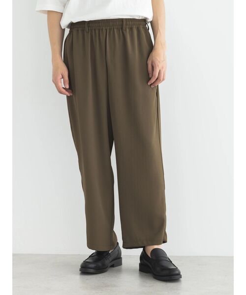 CRAFT STANDARD BOUTIQUE(クラフトスタンダードブティック)の「ポリトロワイドパンツ(その他パンツ・メンズ・ブラウン/カーキ/ブラック・L/M/XL)」の17枚目の写真
