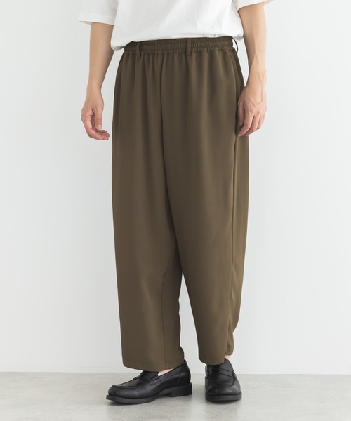 CRAFT STANDARD BOUTIQUE(クラフトスタンダードブティック)の「ポリトロワイドパンツ(その他パンツ・メンズ・ブラウン/カーキ/ブラック・L/M/XL)」の3枚目の写真