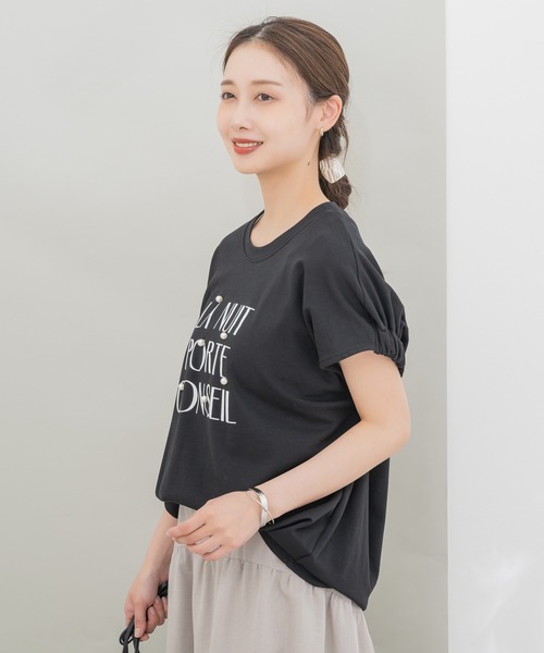 tシャツ 「KATHARINE ROSS」パールロゴボックスTEE レディース KATHARINE ROSS（キャサリンロス）の「【KATHARINE ROSS】パール