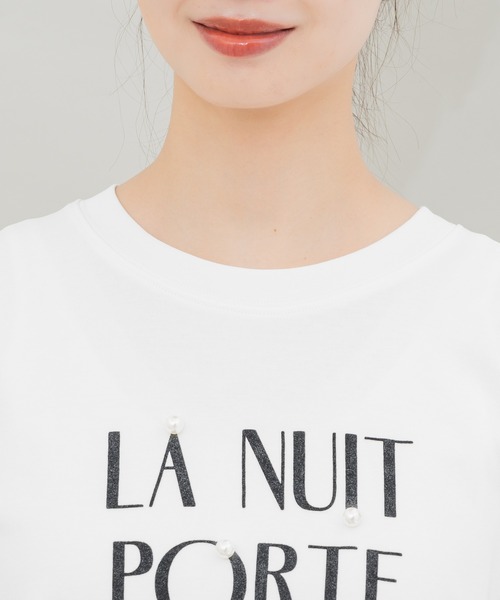 tシャツ 「KATHARINE ROSS」パールロゴボックスTEE レディース KATHARINE ROSS（キャサリンロス）の「【KATHARINE ROSS】パール