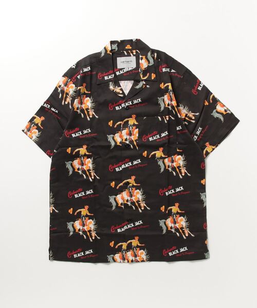 Carhartt WIP(カーハートダブリューアイピー)の「S/S BLACK JACK SHIRT(シャツ/ブラウス・メンズ・ホワイト系その他/ブラック系その他・SMALL/MEDIUM/LARGE/X-LARGE)」の1枚目の写真
