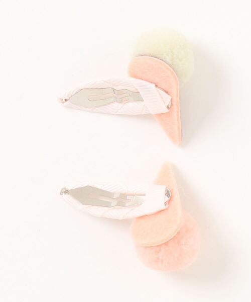 petit main（プティマイン）の「アイスクリームヘアピン2P（その他ヘアアクセサリー・キッズ・ライトピンク/ライトグリーン・FREE）」の3枚目の写真