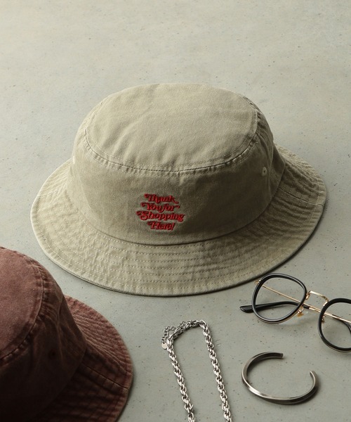 FRUIT OF THE LOOM（フルーツオブザルーム）の「【FRUIT OF THE LOOM】Pigment BUCKET HAT/バケットハット/ピグメント（ハット・メンズ・ブラウン/ブルー/ベージュ/チャコール/アイボリー・FREE）」の5枚目の写真
