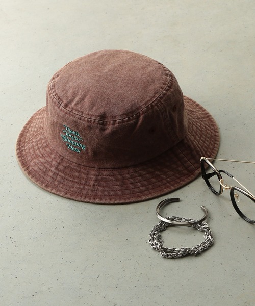 FRUIT OF THE LOOM（フルーツオブザルーム）の「【FRUIT OF THE LOOM】Pigment BUCKET HAT/バケットハット/ピグメント（ハット・メンズ・ブラウン/ブルー/ベージュ/チャコール/アイボリー・FREE）」の4枚目の写真