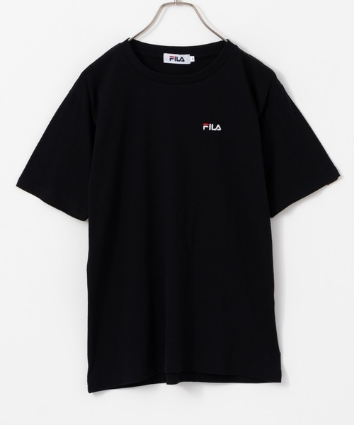 FILA(フィラ)の「FILA フィラ ワンポイント刺繍Tシャツ(Tシャツ/カットソー・レディース・ネイビー/ブラック/ホワイト・L/M)」の3枚目の写真