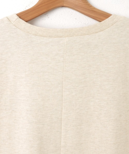 andme(アンドミー)の「ロゴプリントフレンチスリーブTシャツ(Tシャツ/カットソー・レディース・ブラック/オートミール/グレー/オフホワイト/ベージュ・M)」の21枚目の写真
