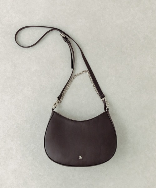 OLIVE des OLIVE（オリーブデオリーブ）の「チェーンハンドル付きホーボーバッグ　1031120220（ショルダーバッグ・レディース・アイボリー/ブラック・FREE）」の9枚目の写真